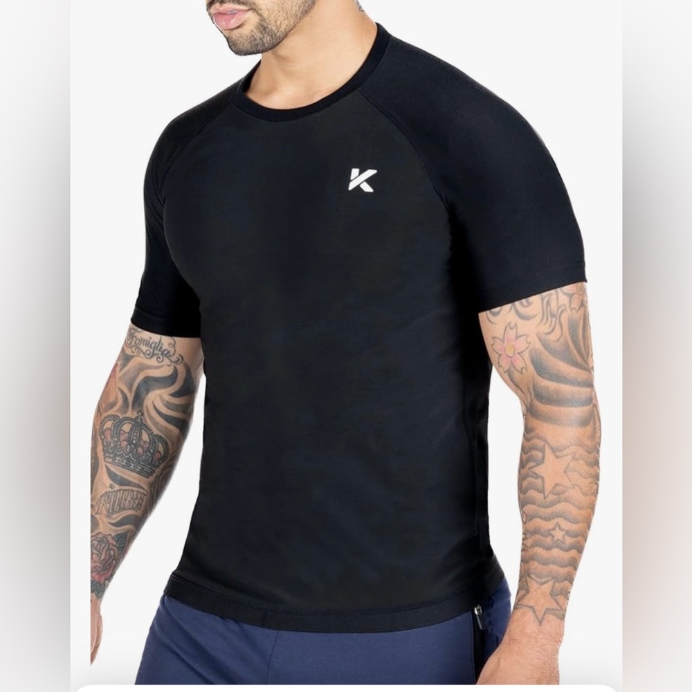 Kewlioo Sweat Better Black Short Sleeve Athletic Tee